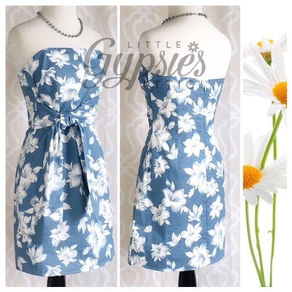 Hawaiian Hibiscus Tie-Up Mini Dress - Picture 5 of 7